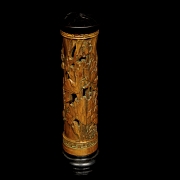 Carved wooden censer “Lotos”, Qing dynasty