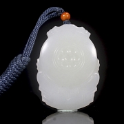 Colgante de jade blanco de Hetian