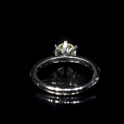 Solitaire white gold with brilliant 1 cts - 3