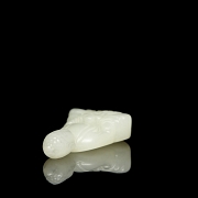 Figura de jade blanco tallado