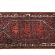 Small Persian woollen carpet, 20th century - 1
