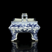 Incensario de porcelana esmaltada