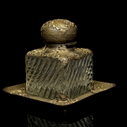 Large glass and bronze writing desk, 18th century - 8