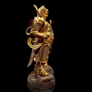 Magnificent bronze figure of ‘Guăng Mù Tiān wáng, Heavenly King’, Ming dynasty