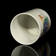 Bote para pinceles de porcelana