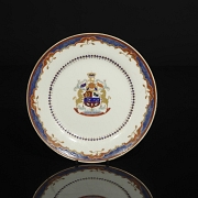 Plato de porcelana para exportación