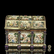 Capodimonte “Porcelain chest,” 20th century