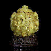 Incensario de jade amarillo 