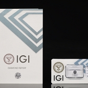 Diamante natural talla brillante, 0.70 ct, certificado IGI