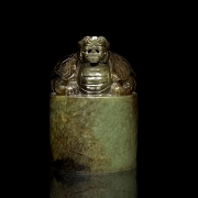 Sello de jade tallado 