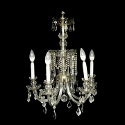 Ceiling lamp with glass beads, 20th century