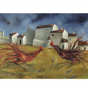 何塞·加西亚·托雷斯 José García Torres（1934）《斗鸡》，1968年