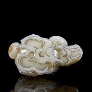 Escultura de jade blanco 