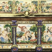 Capodimonte “Porcelain chest,” 20th century