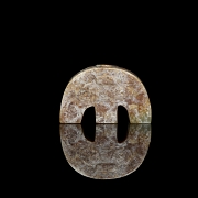 Colgante de jade tallado, cultura Liangzhu