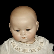 Muñeca de porcelana de carácter Kestner, molde 126, Alemania, c. 1915-1920