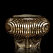 Incensario de bronce dorado, dinastía Ming