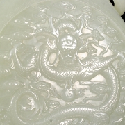 Jarrón de jade blanco de Hetian