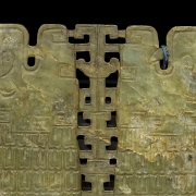 Large jade plaque “Fishes”, Qing dynasty - 9