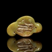 Figura de jade amarillo 