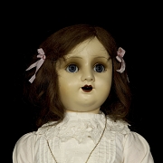 Muñeca andadora mecánica, Florido, España, c. 1920-1922