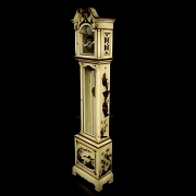 Reloj de antesala Grandfather estilo Chinoiserie, 'Tempus Fugit', c. 1970-1980