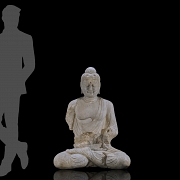 Gran figura de piedra tallada 