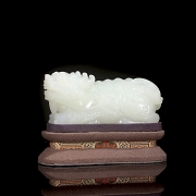 White jade figure of Hetian “Qilin,” Qing dynasty