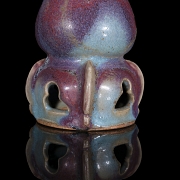 Jarrón de cerámica esmaltada 