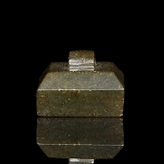 Sello cuadrangular de jade, dinastía Han