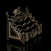 Wooden and metal letter holder, 19th century - 1