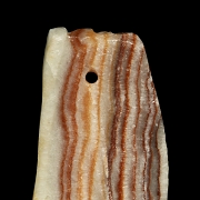 Carved Stone Pendant “Streaky Bacon”, 20th Century
