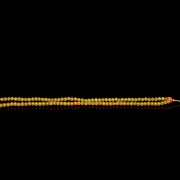 Collar de ciento ocho cuentas de ágata amarilla, dinastía Yuan