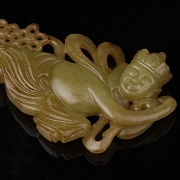 Placa de jade amarillo