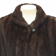 Long vision fur coat