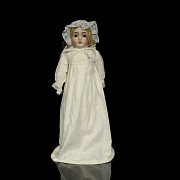 J.D. Kestner 制作的瓷娃娃，皮质躯干，德国，约1895–1905年
