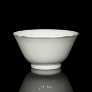 Taza de porcelana blanca 