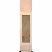Chinese painting ‘Wise Man with Camel’, signed Luo Ping