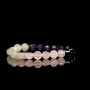 Antigua pulsera de veinte cuentas de cuarzo, cultura Persa