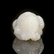 Figura de jade blanco de Hetian 