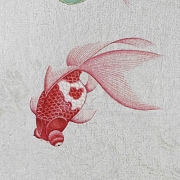 Chinese painting “Goldfish in the pond,” signed Jin Zhāng