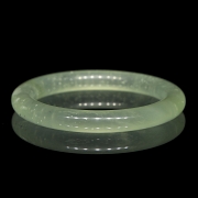 Esclava de jade verde translúcido, s.XX