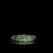 Carved jade medallion ‘Shou’, 20th century