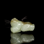 Jade pendant “Reclining Child,” 20th century