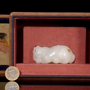 Figura de jade blanco de Hetian 