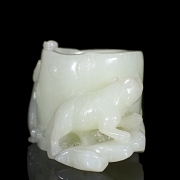 Recipiente de jade blanco