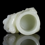 Recipiente de jade blanco