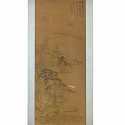 Chinese painting “Guqin Concert by the River,” signed Wen Zhengming