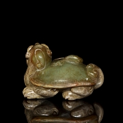 Yellow jade figure of a ‘dragon turtle’, Warring States period