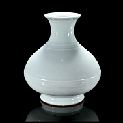 Vasija de porcelana con esmalte celadón, con marca Yongzheng